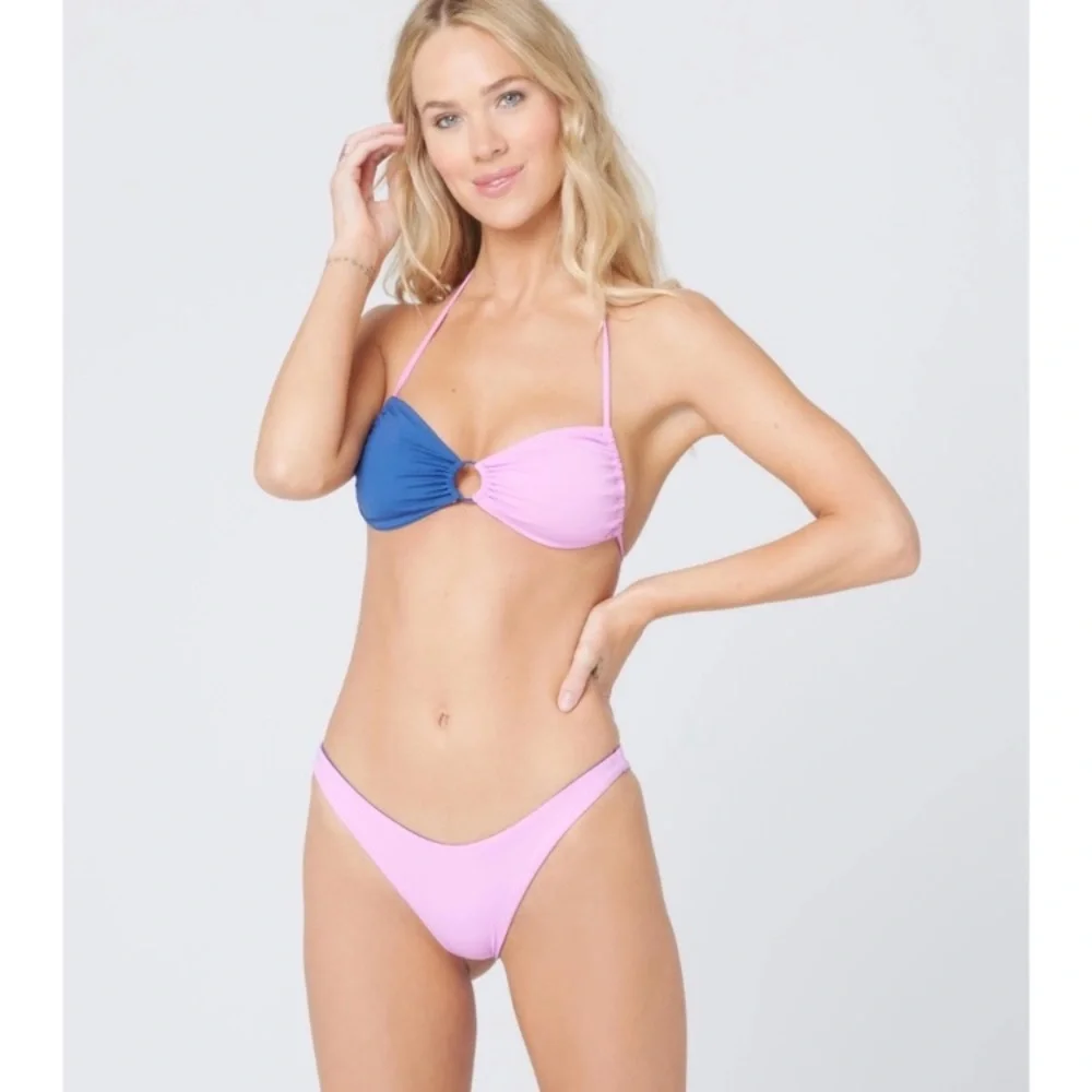L*Space Colorblock Ring Freddie Bikini Top | Mercury Classic Bottom